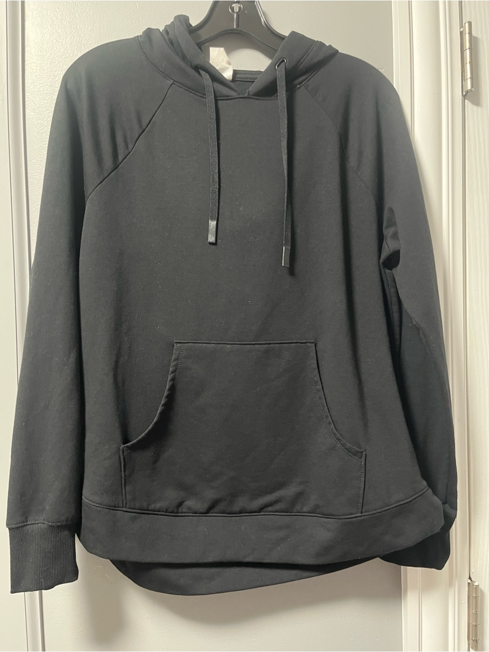 Athletic Works Black Pullover Hoodie with Kangaroo Pocket